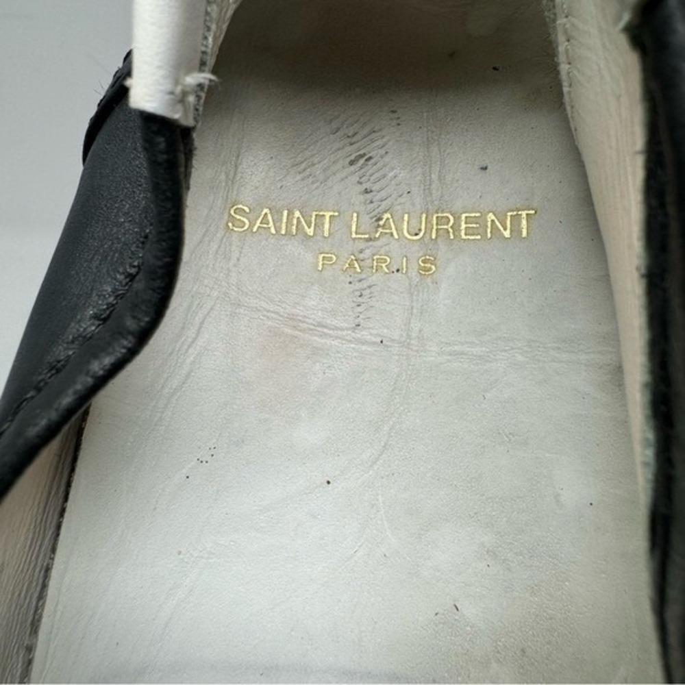 Authentic Saint Laurent Bandana Studded Leather Skate Shoes Noir size 36 - Picture 9 of 9
